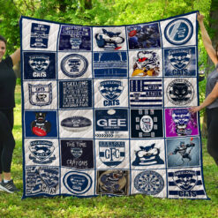 Geelong Cats Quilt  Blanket Quilt Rze2