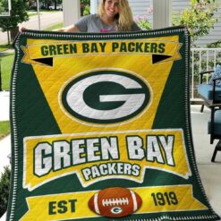 Green Bay Packers Love g1 Blanket Quilt B22