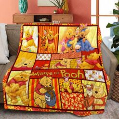 Winnie The pooh i0 Quilt Blanket Quilt Rze1