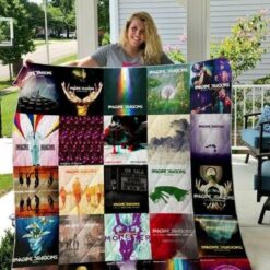 Imagine Dragons 3 Quilt Blanket Rze1