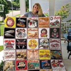Indian Motorcycles Blanket Quilt Rze1