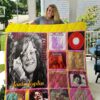 Janis Joplin 3 Quilt Blanket Rze1
