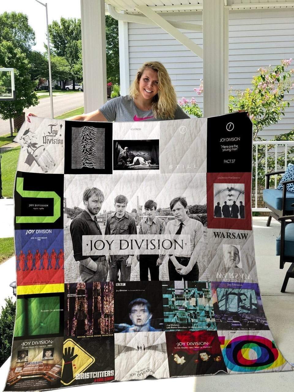 Joy Division Blanket Quilt Rze1