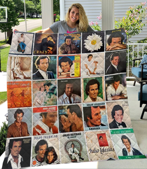Julio Iglesias Blanket Quilt Rze2