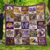 LSU Tigers Football Blanket Quilt TN