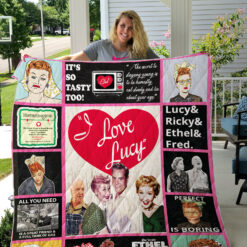 I Love Lucy Blanket Quilt Rze2