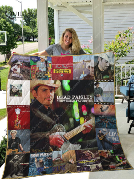 Brad Paisley 3 Quilt Blanket Quilt Rze1