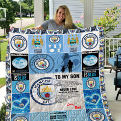 Manchester City Blanket Quilt B19