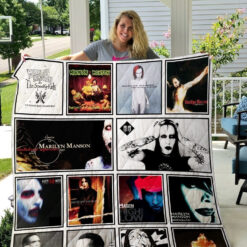 Marilyn Manson 1 Blanket Quilt TN