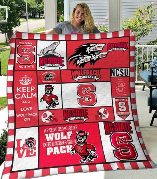 NC State Wolfpack Quilt Blanket Quilt Rze2