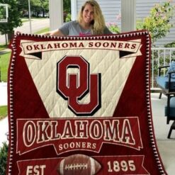 Oklahoma Sooners 2 Blanket Quilt B19