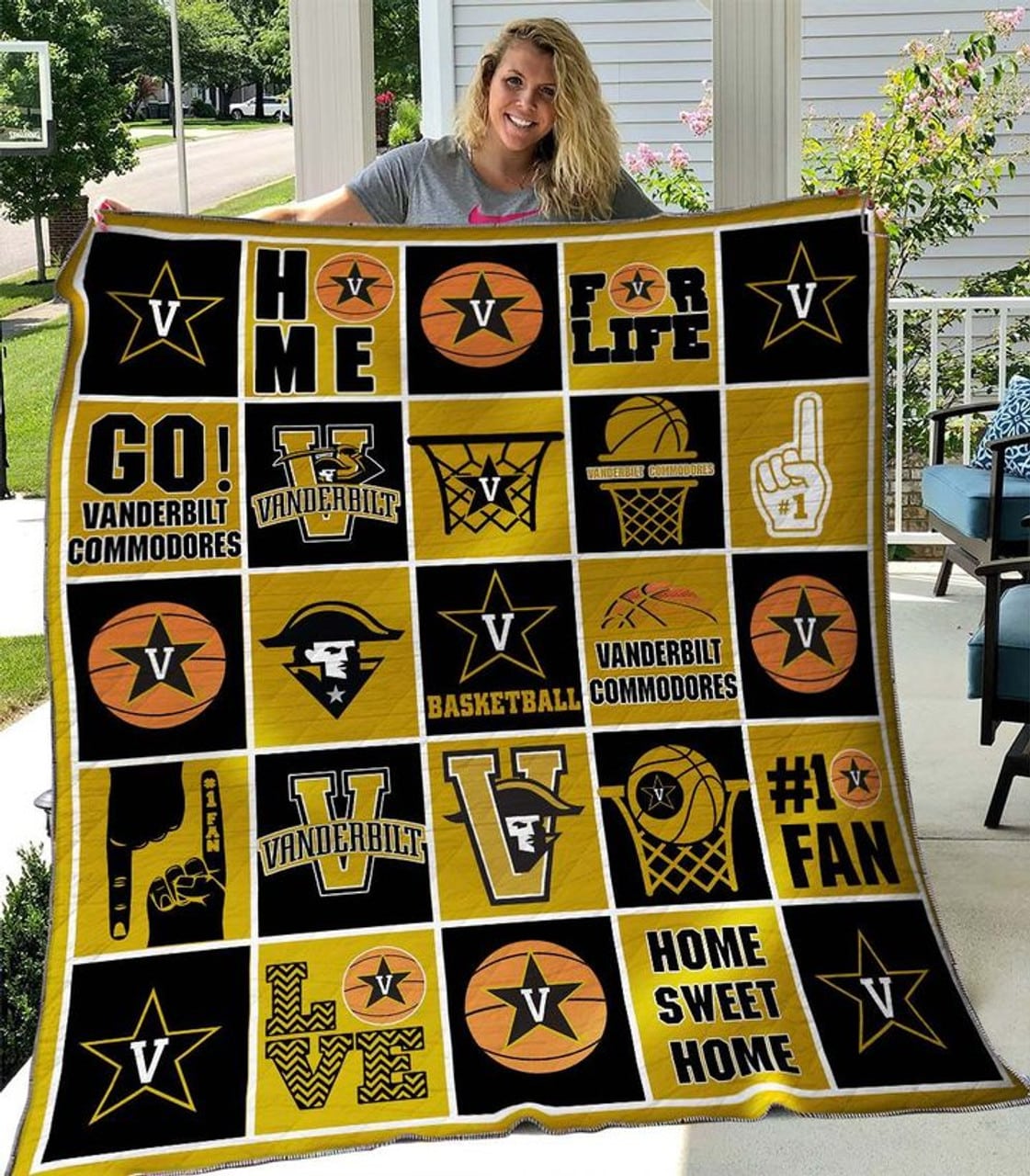Vanderbilt Commodores 1 Blanket Quilt Rze1