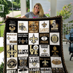 New Orleans Saints 1i Blanket Quilt B19