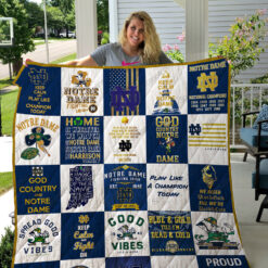 Notre Dame Fighting Irish Quilt Blanket Quilt B21