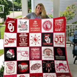 Oklahoma Sooners 3 Blanket Quilt B19