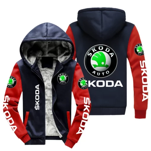 Skoda Red  Fleece Jacket Rze2