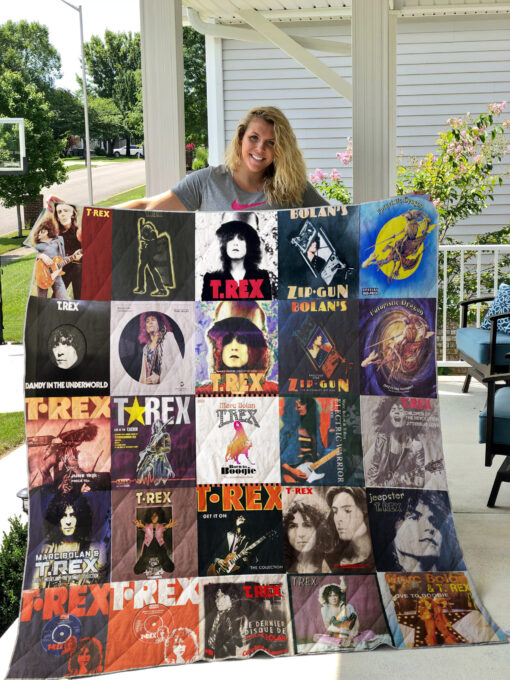 T.Rex Quilt Blanket Quilt Rze2