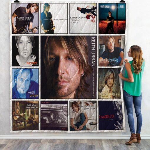 Keith Urban Quilt Blanket Rze1