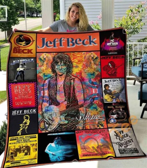Jeff Beck 3 Quilt Blanket Quilt Rze1