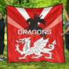 St. George Illawarra Dragons 2 Blanket Quilt Rze1