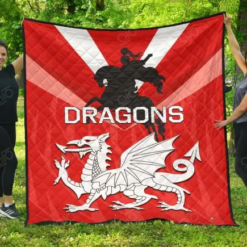 St. George Illawarra Dragons 2 Blanket Quilt Rze1