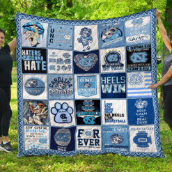 Tar Heels Lover  Blanket Quilt MIH08