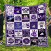 TCU Horned Frogs 1 Blanket Quilt TN
