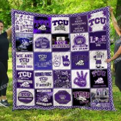 TCU Horned Frogs 1 Blanket Quilt TN