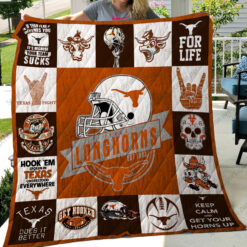 Texas Longhorns i0 Quilt Blanket Quilt Rze1