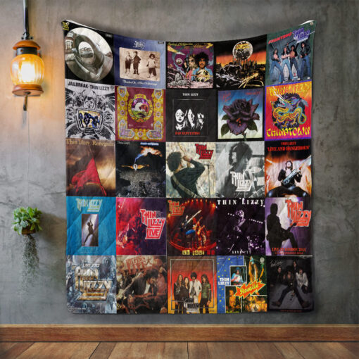 Thin Lizzy Quilt Blanket Quilt Rze2