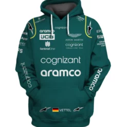 Sebastian Vettel Aston Martin Hoodie 3D Rze2