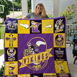 Minnesota Vikings Lover Blanket Quilt Rze2
