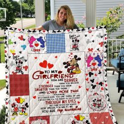 Mickey love Minnie  Blanket Quilt 06 B19