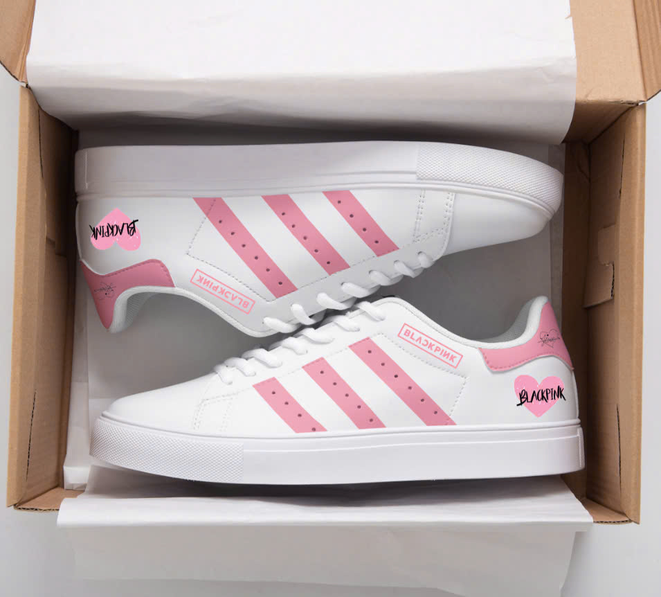 Black Pink Skate Stan Smith New Shoes B21
