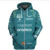 Fernando Alonso Hoodie Zip Hoodie 3D B22