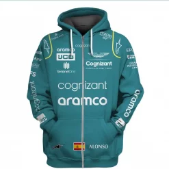 Fernando Alonso Hoodie Zip Hoodie 3D B22