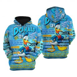 Donald Duck Hoodie Zip Hoodie B21