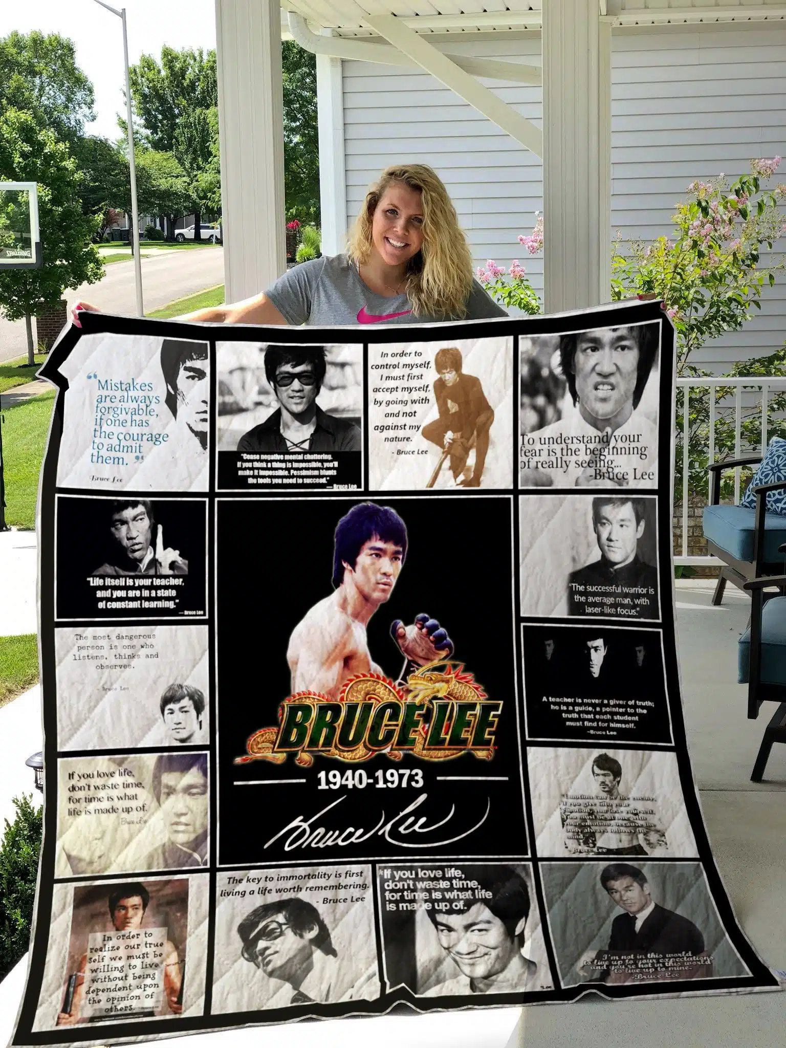 Bruce Lee Blanket Quilt B23