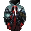 Deadpool Hoodie Zip Hoodie 3D B22