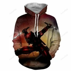Deadpool Hoodie Zip Hoodie 3D B23