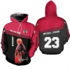 Michael Jordan Hoodie Zip Hoodie 3D B23