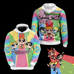 Powerpuff Girls Hoodie Zip Hoodie 3D B23