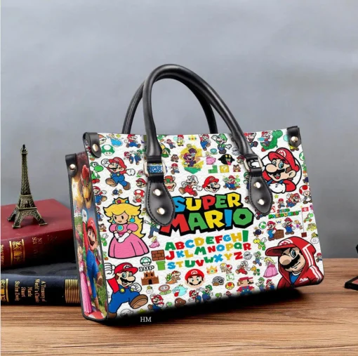 Super Mario Hand Leather Bag a1 B21