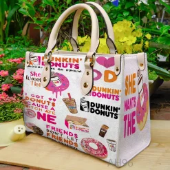 Dunkin Donut Leather HandBag B21