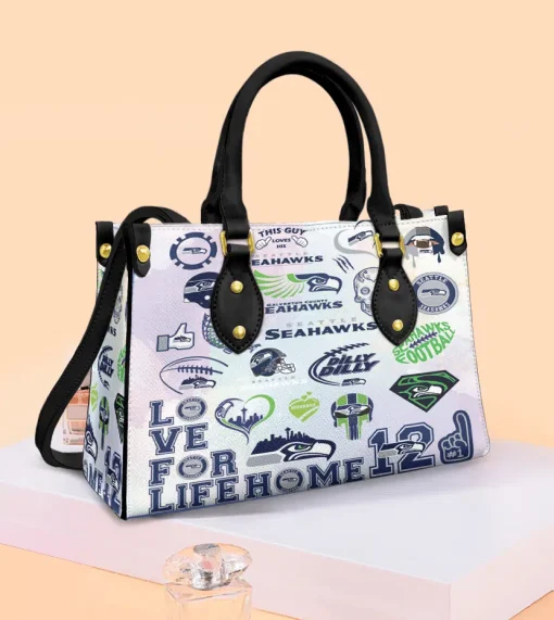 Seattle Seahawks White Leather Bag 3 B22