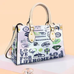 Seattle Seahawks White Leather Bag 2 B22