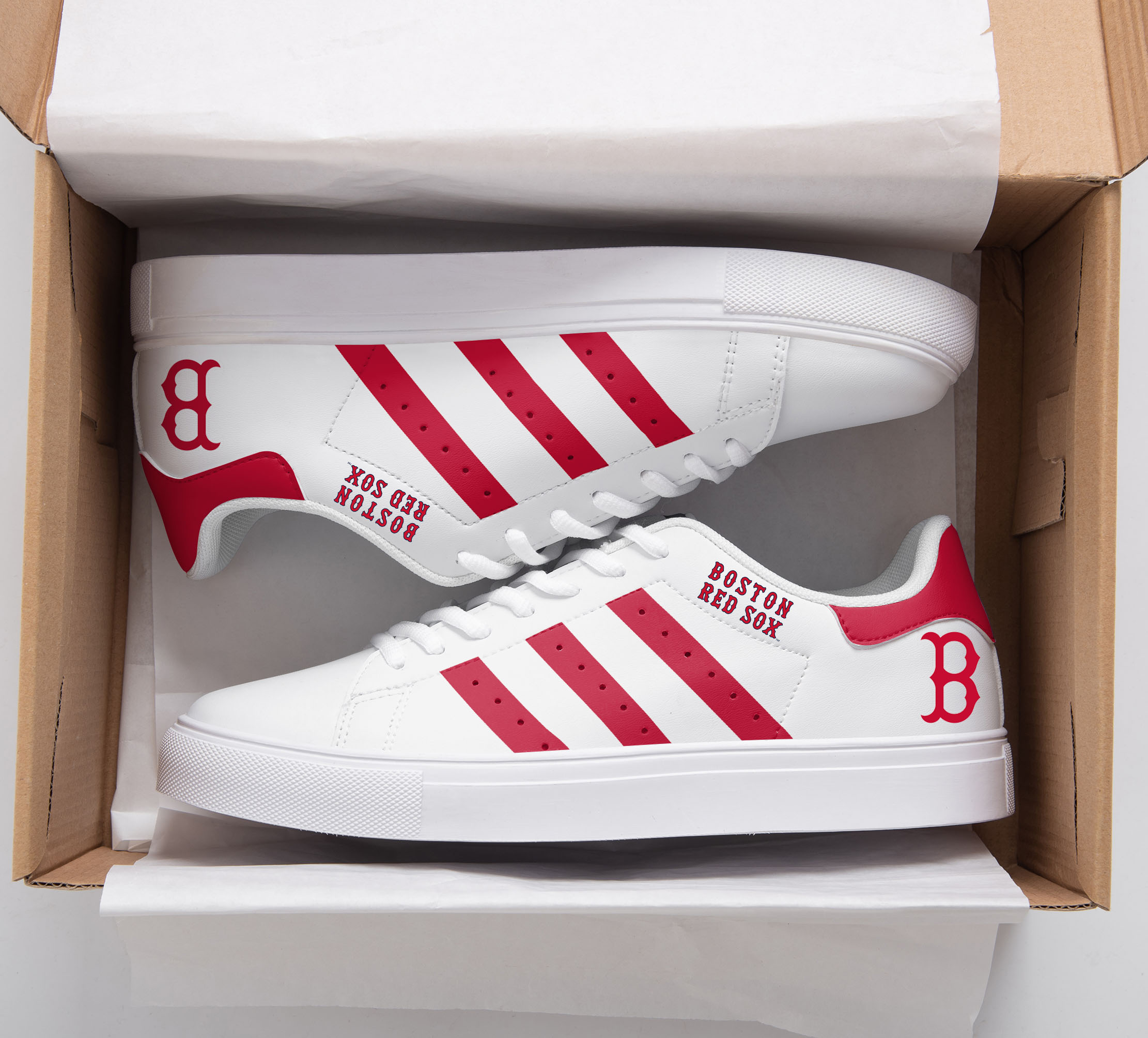 Boston Red Sox Skate Stan Smith New Shoes B21