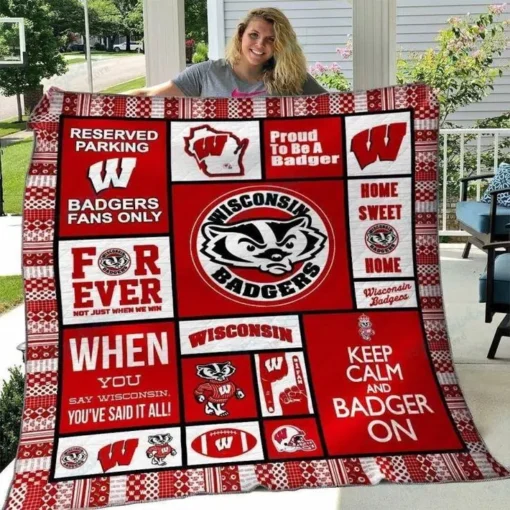 Wisconsin Badgers 1 Quilt Blanket B21
