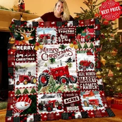 Merry Christmas Quilt Blanket Quilt B23