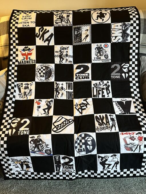 2 Tone SKA Quilt Lover Blanket Quilt B22